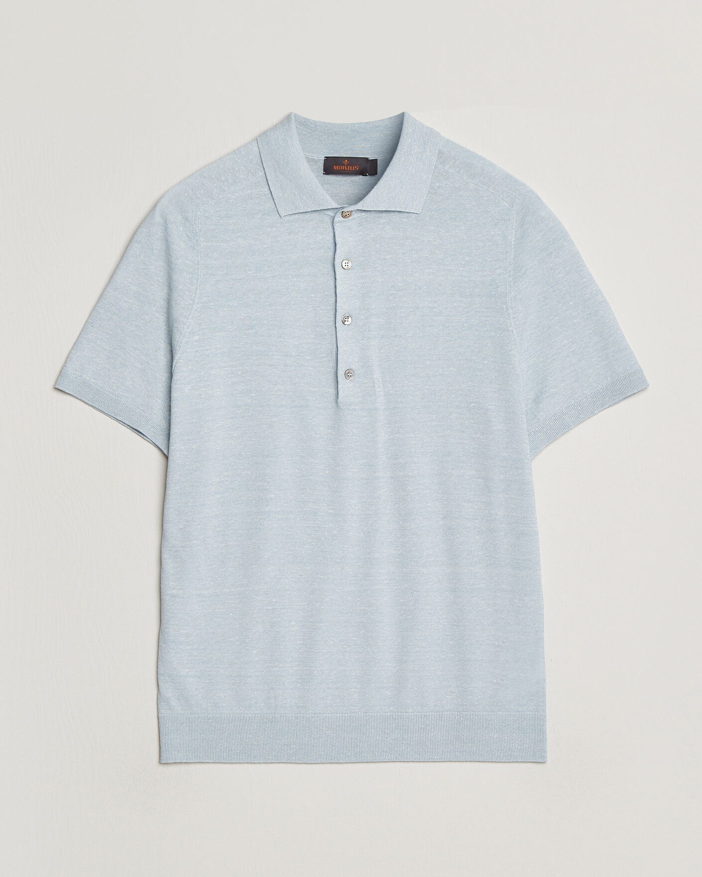 Hombres | Polos | Morris | Colin Short Sleeve Polo Shirt Light Blue