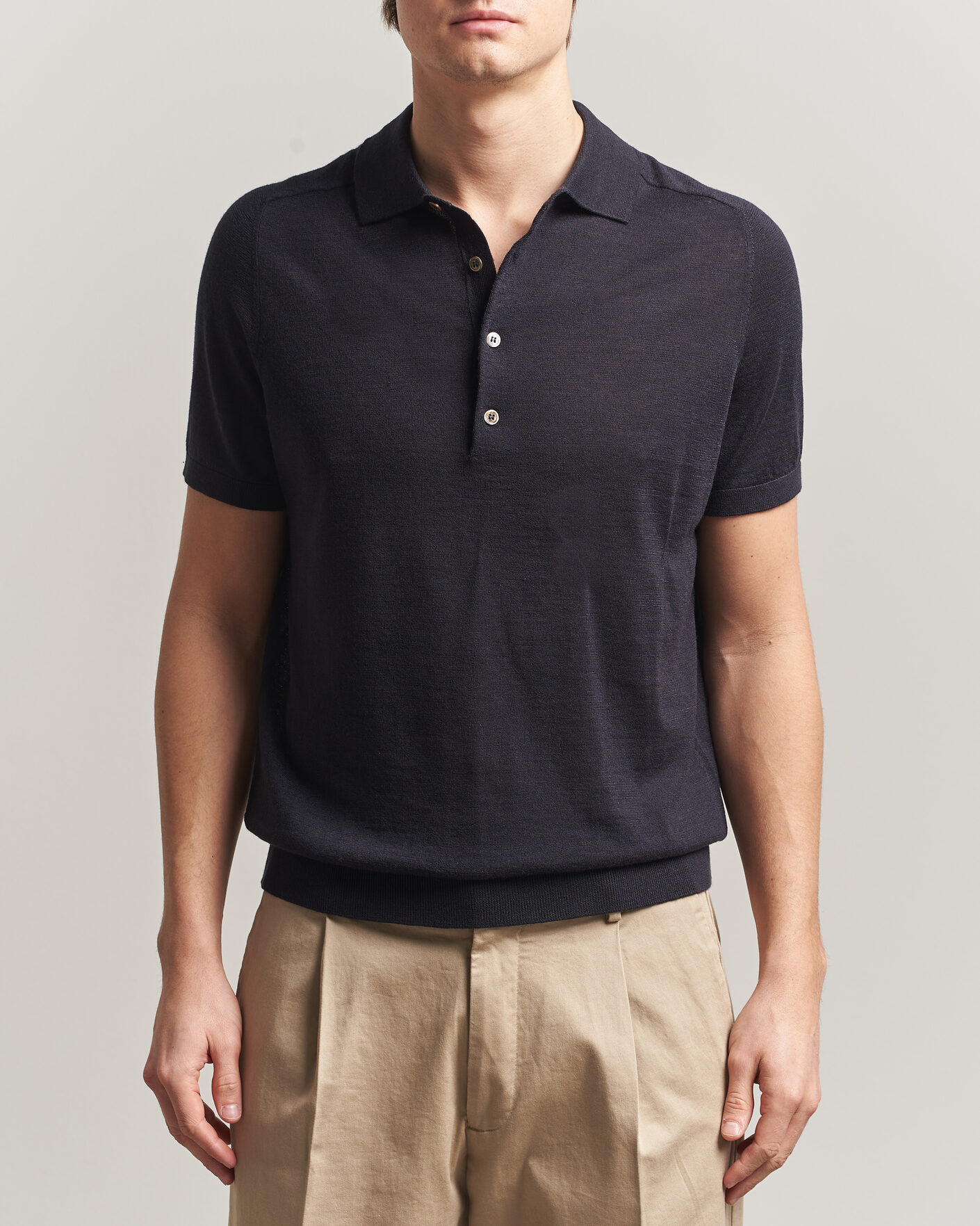 Hombres | Polos | Morris | Colin Short Sleeve Polo Shirt Navy
