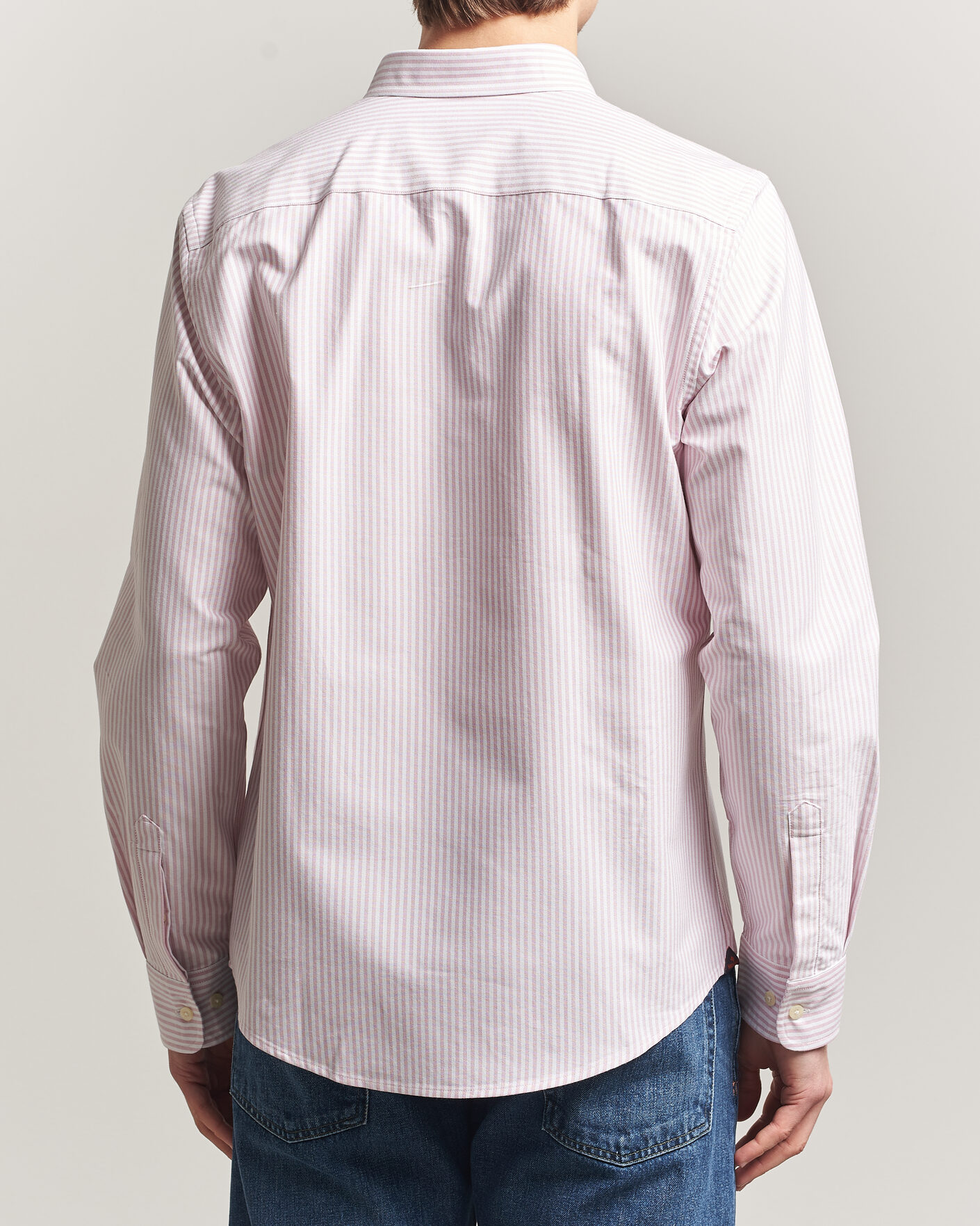 Hombres | Camisas | Morris | Douglas Striped Oxford Shirt Pink