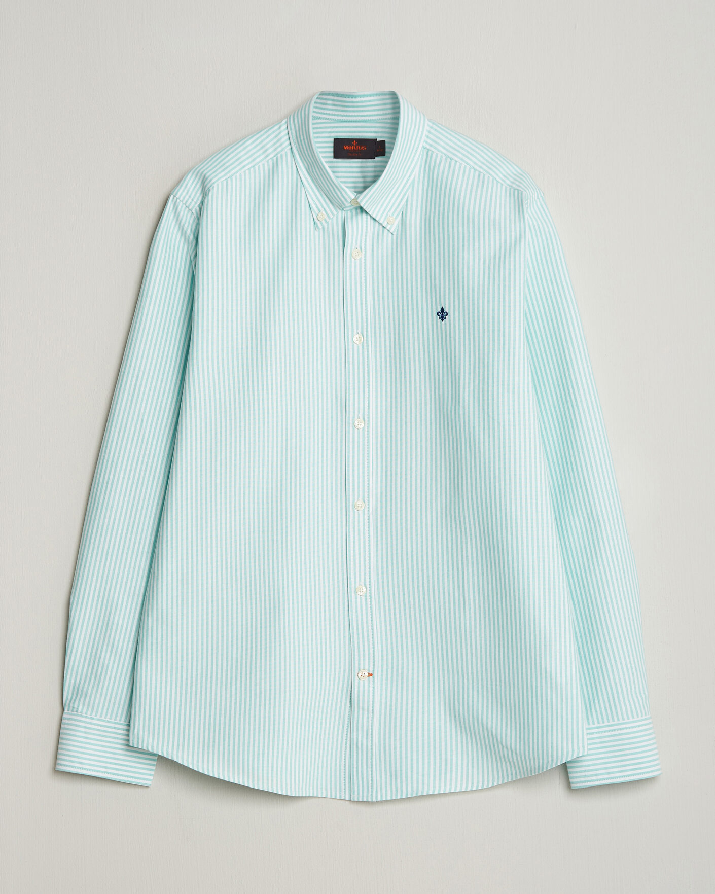 Hombres | Camisas | Morris | Douglas Striped Oxford Shirt Green