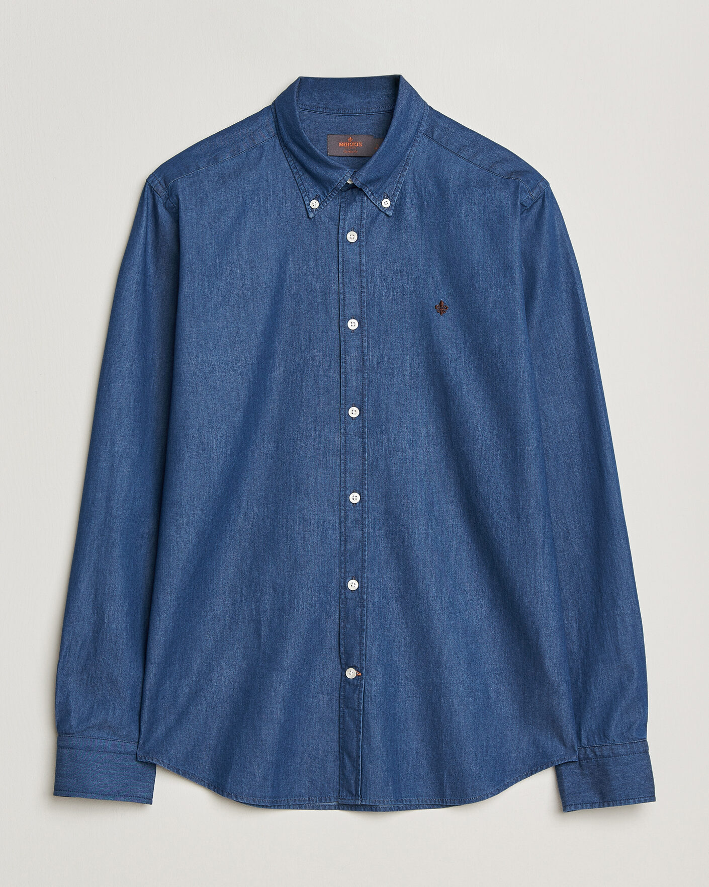 Hombres | Camisas | Morris | Light Denim Shirt Blue