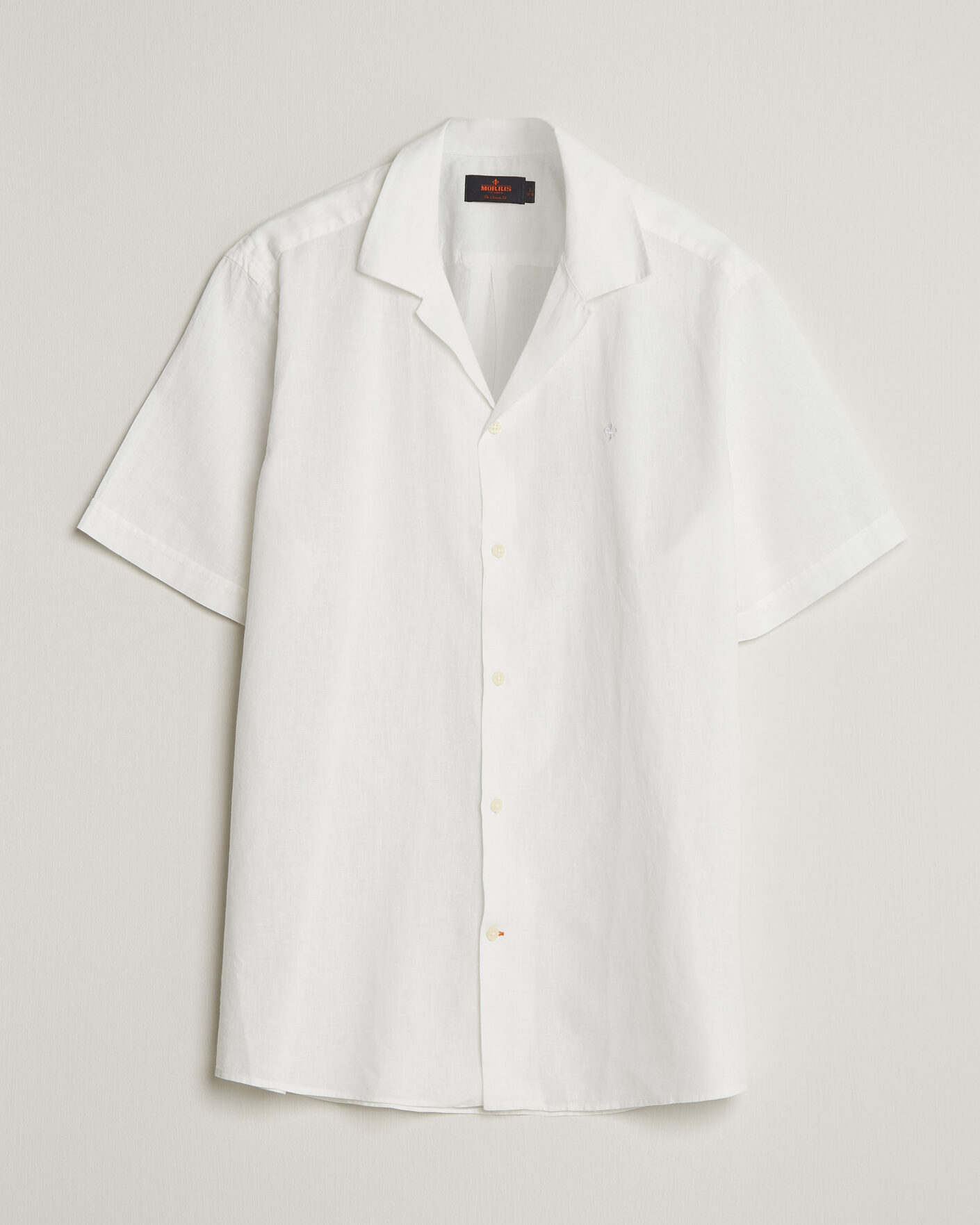 Hombres | Camisas | Morris | Resort Short Sleeve Linen Shirt White