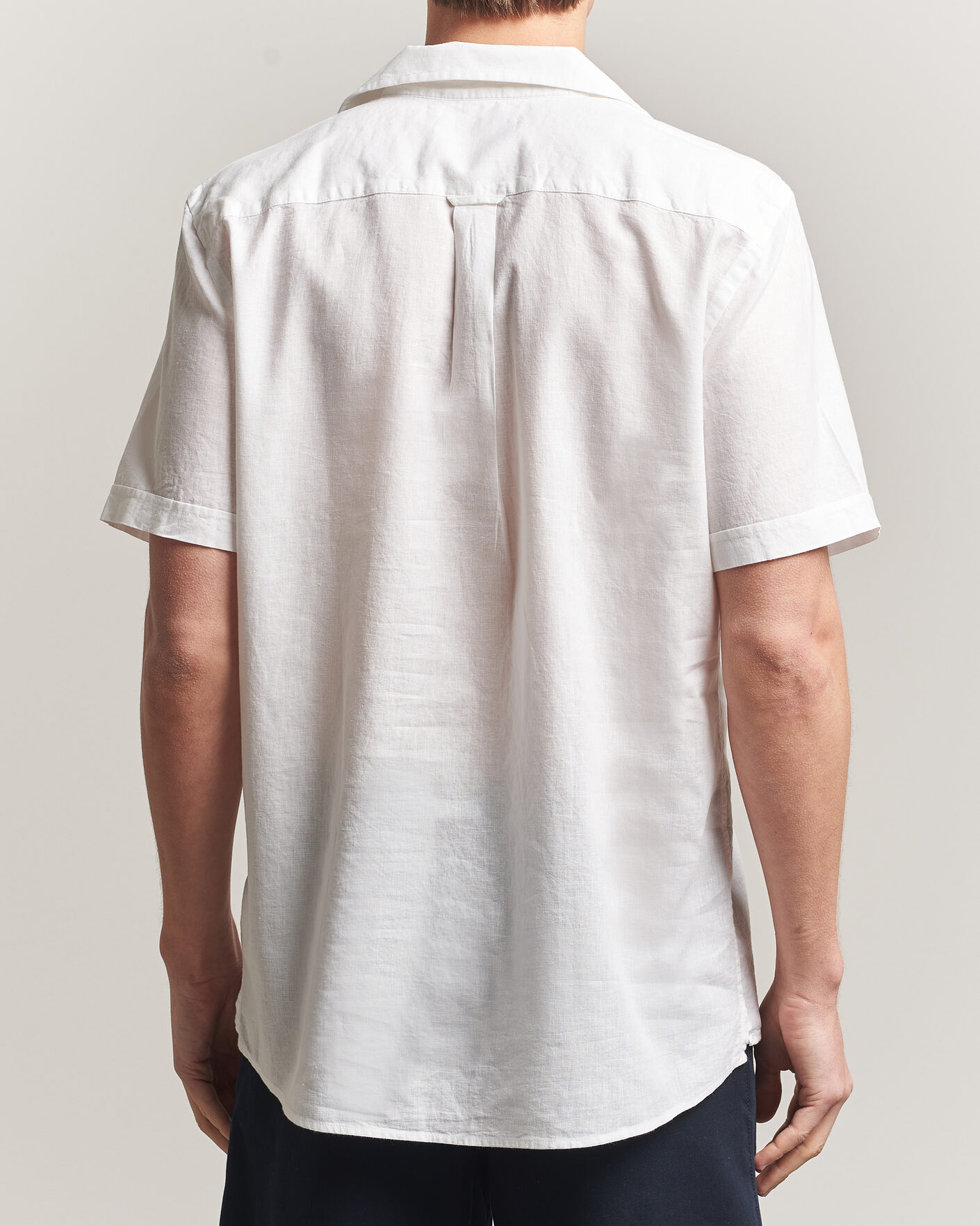 Hombres | Camisas | Morris | Resort Short Sleeve Linen Shirt White