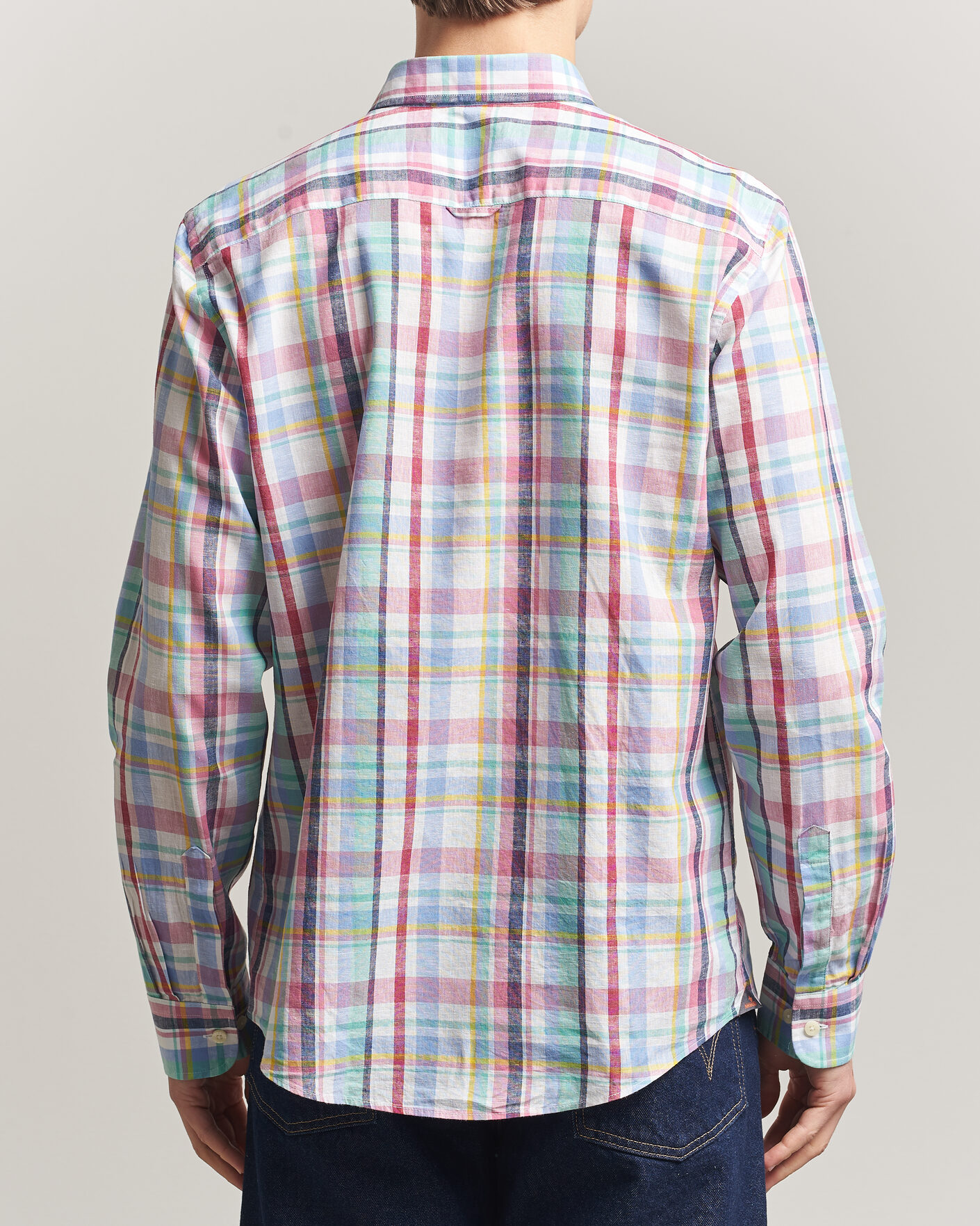 Hombres | Camisas | Morris | Preppy Check Linen Shirt Multi
