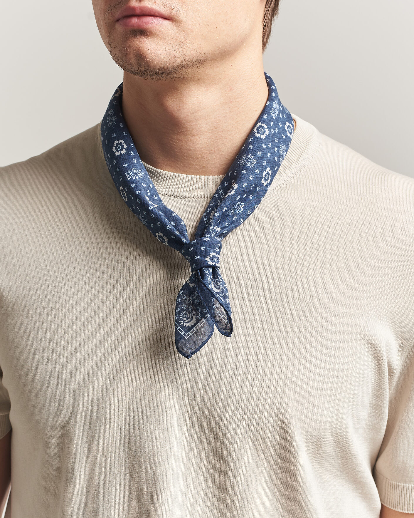 Hombres | Bufandas elegantes | Morris | Bandana Navy