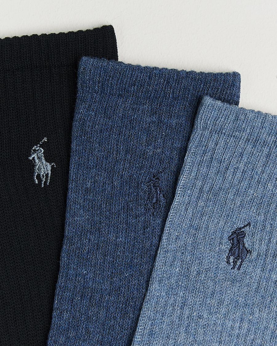 Hombres | Ropa interior y calcetines | Polo Ralph Lauren | 3-Pack Crew Sock Denim