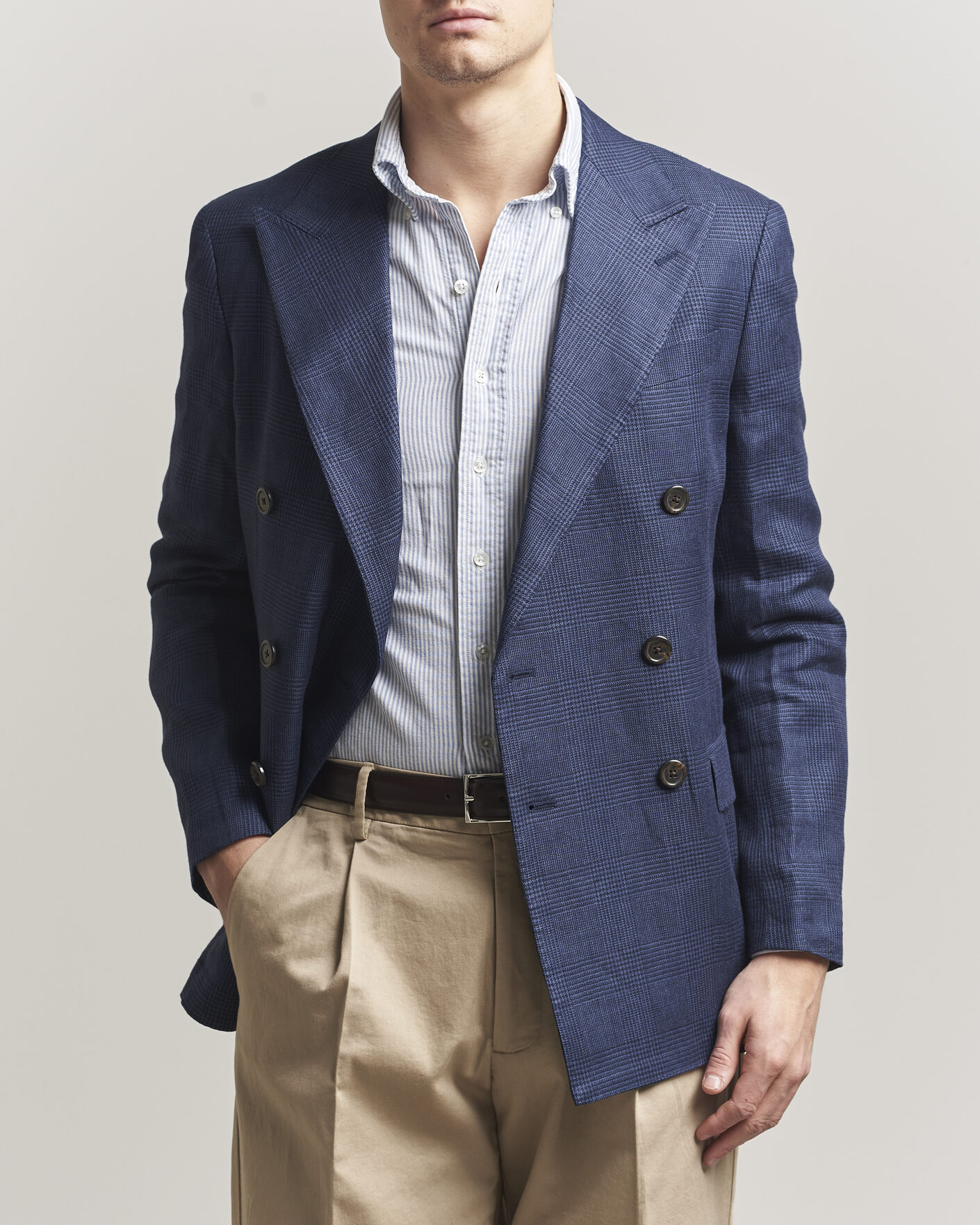 Hombres | Blazers | Polo Ralph Lauren | Mini Glenplaid DB Blazer Spring Navy