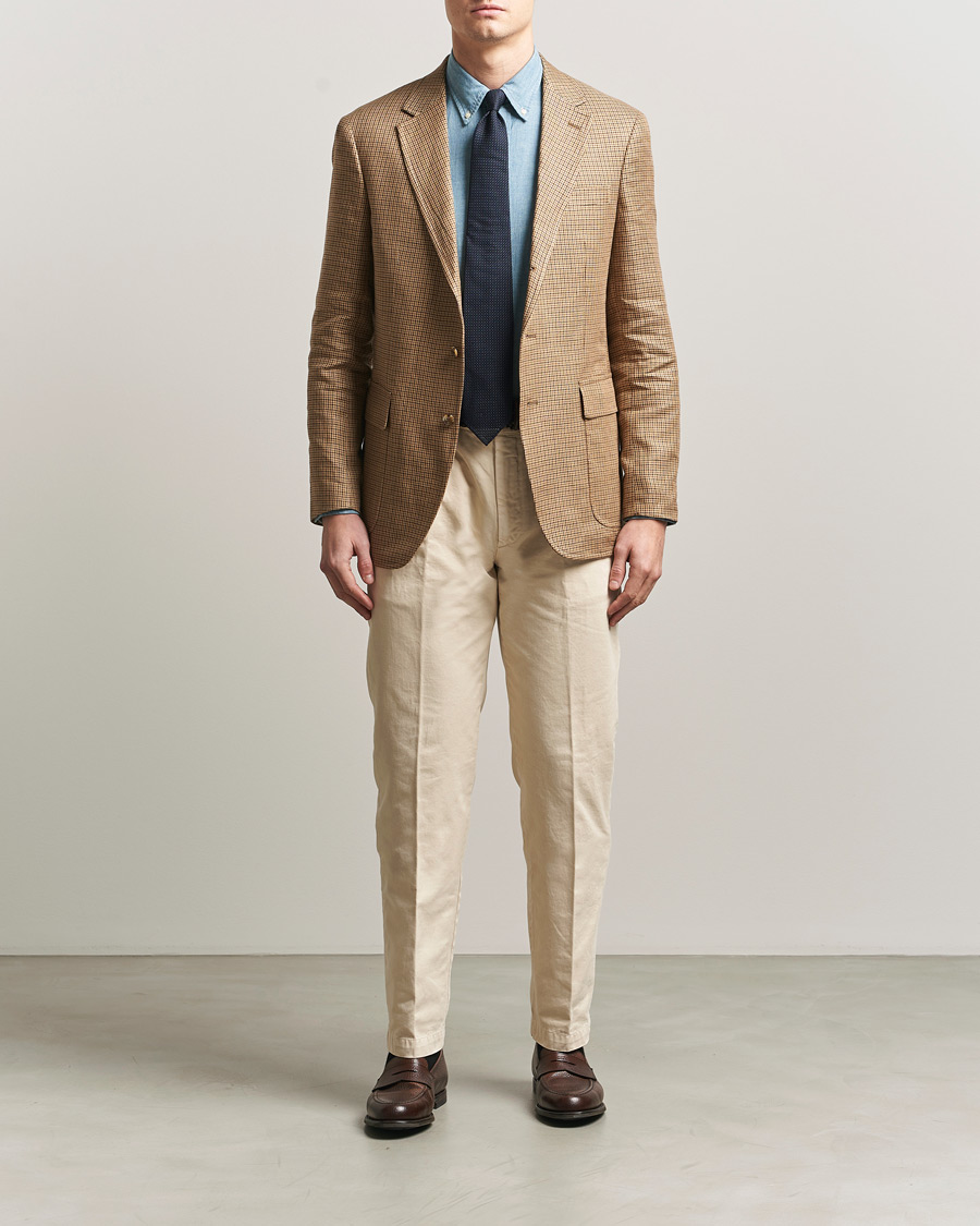 Hombres | Blazers | Polo Ralph Lauren | Mini Guncheck Blazer Camel Multi