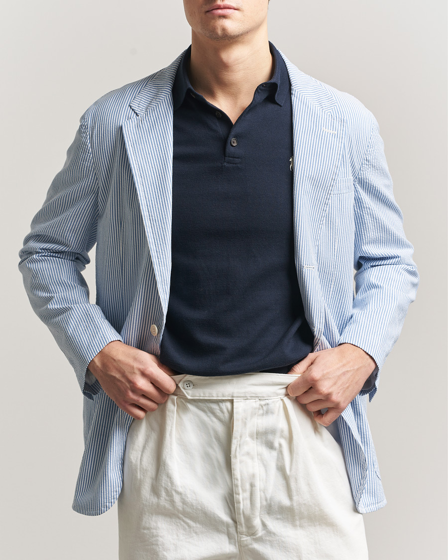 Hombres | Blazers | Polo Ralph Lauren | Seersucker Sportcoat Bright Blue/White