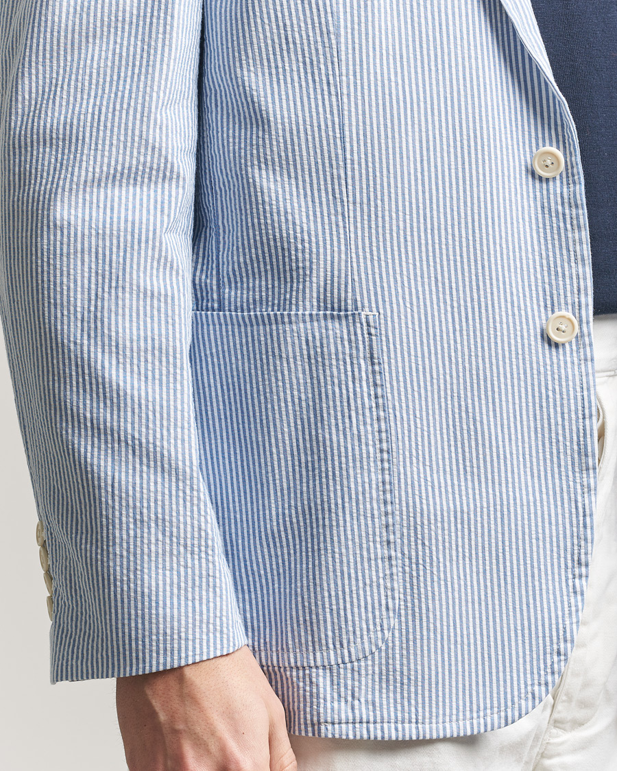 Hombres | Blazers | Polo Ralph Lauren | Seersucker Sportcoat Bright Blue/White