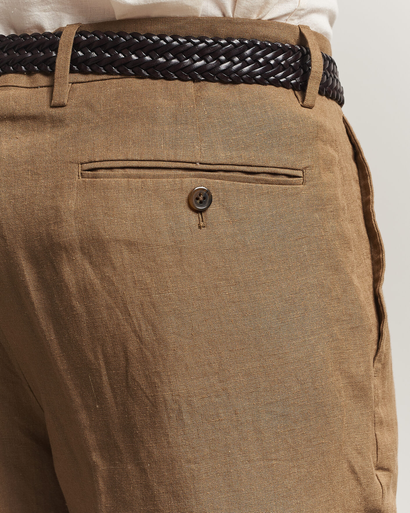 Hombres | Pantalones | Polo Ralph Lauren | Linen Pleated Trousers Light Sable