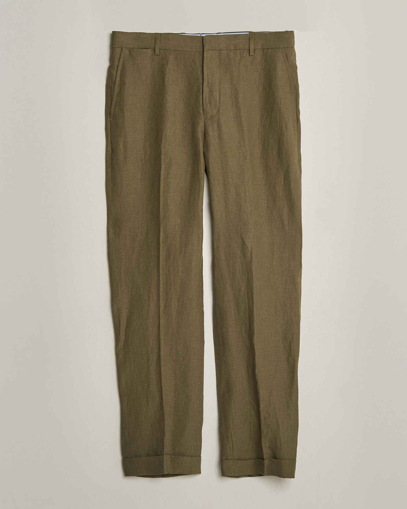 Hombres | Pantalones | Polo Ralph Lauren | Linen Pleated Trousers Basic Olive