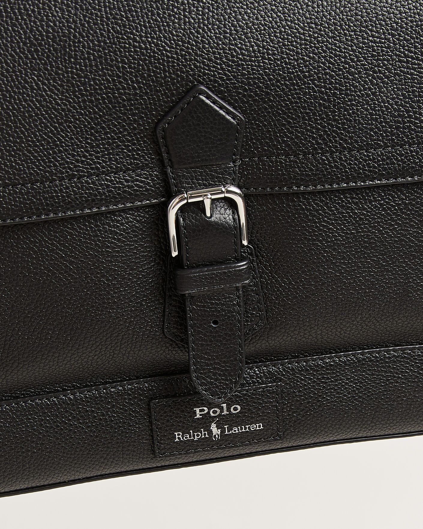 Hombres | Bolsos | Polo Ralph Lauren | Pebble Leather Messenger Bag Black