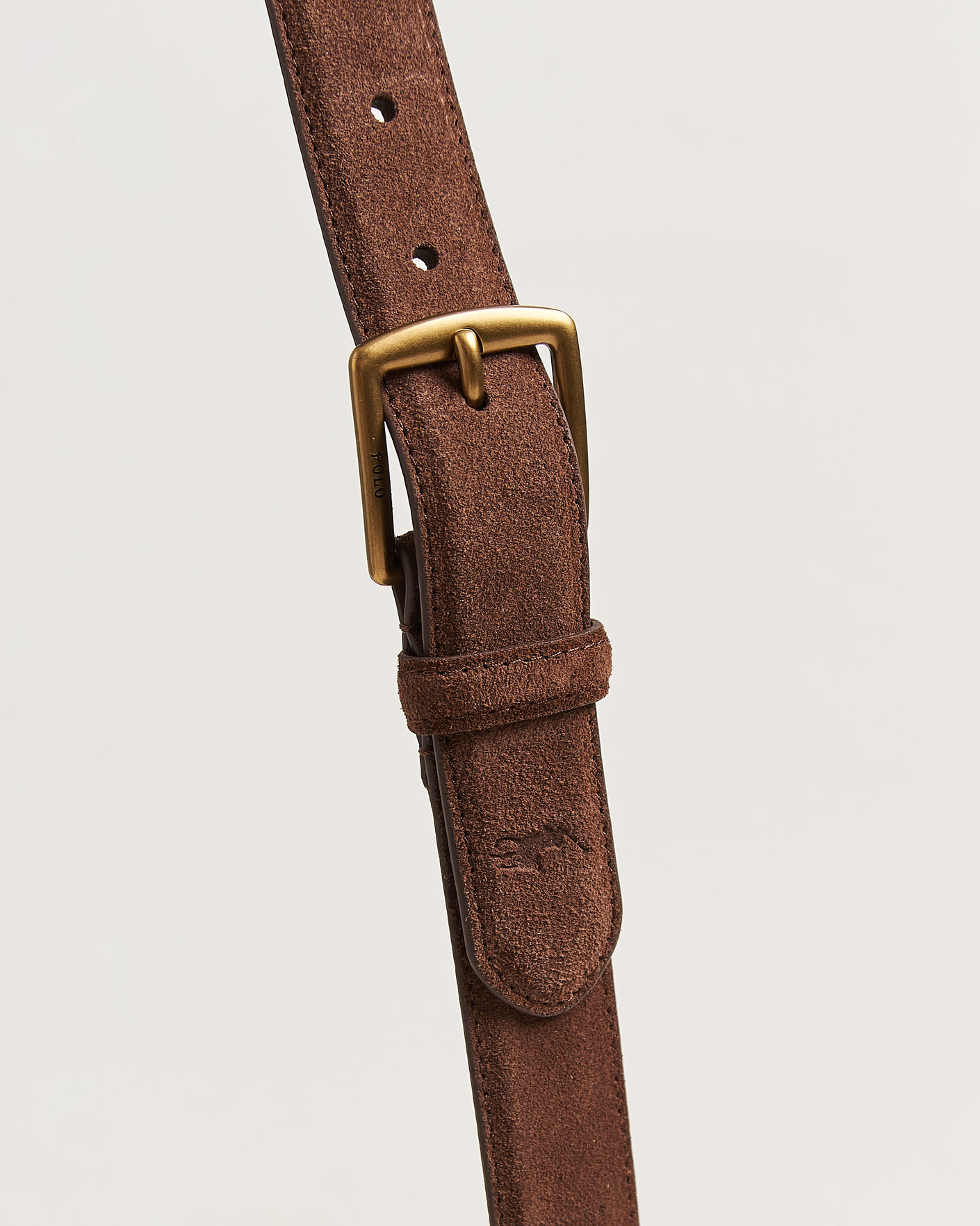 Hombres | Cinturones | Polo Ralph Lauren | Suede Belt Dark Brown