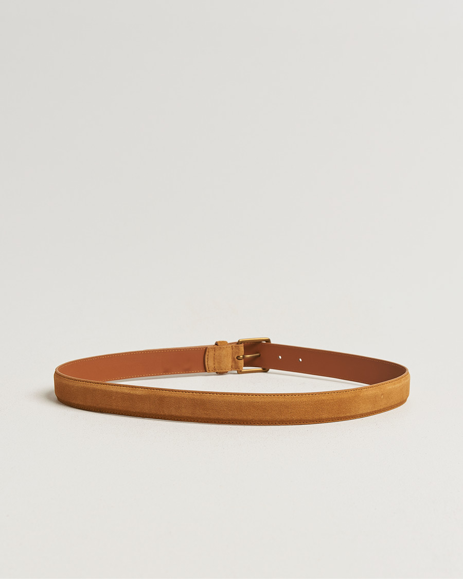 Hombres | Cinturones | Polo Ralph Lauren | Suede Belt Tan