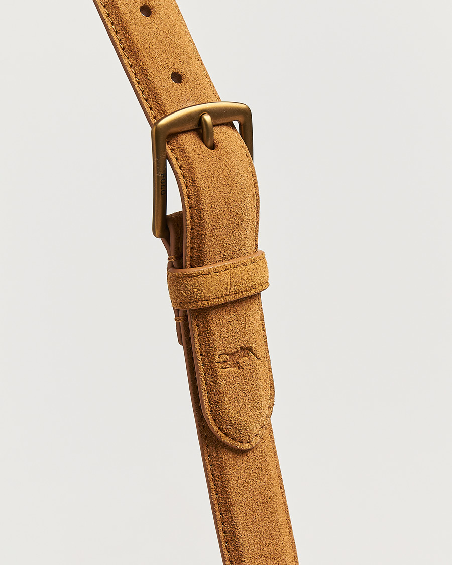 Hombres | Cinturones | Polo Ralph Lauren | Suede Belt Tan