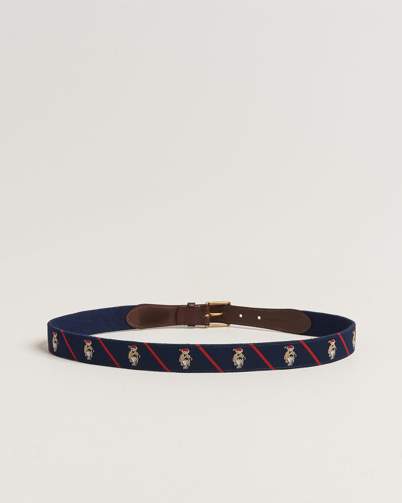 Hombres | Cinturones | Polo Ralph Lauren | Leather Bear Belt Navy Multi