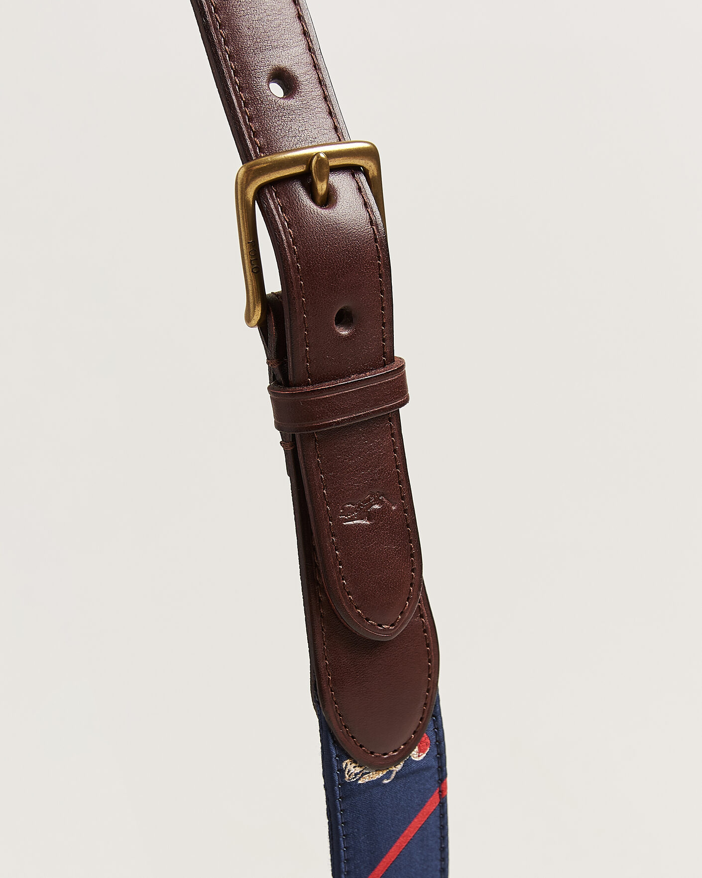 Hombres | Cinturones | Polo Ralph Lauren | Leather Bear Belt Navy Multi
