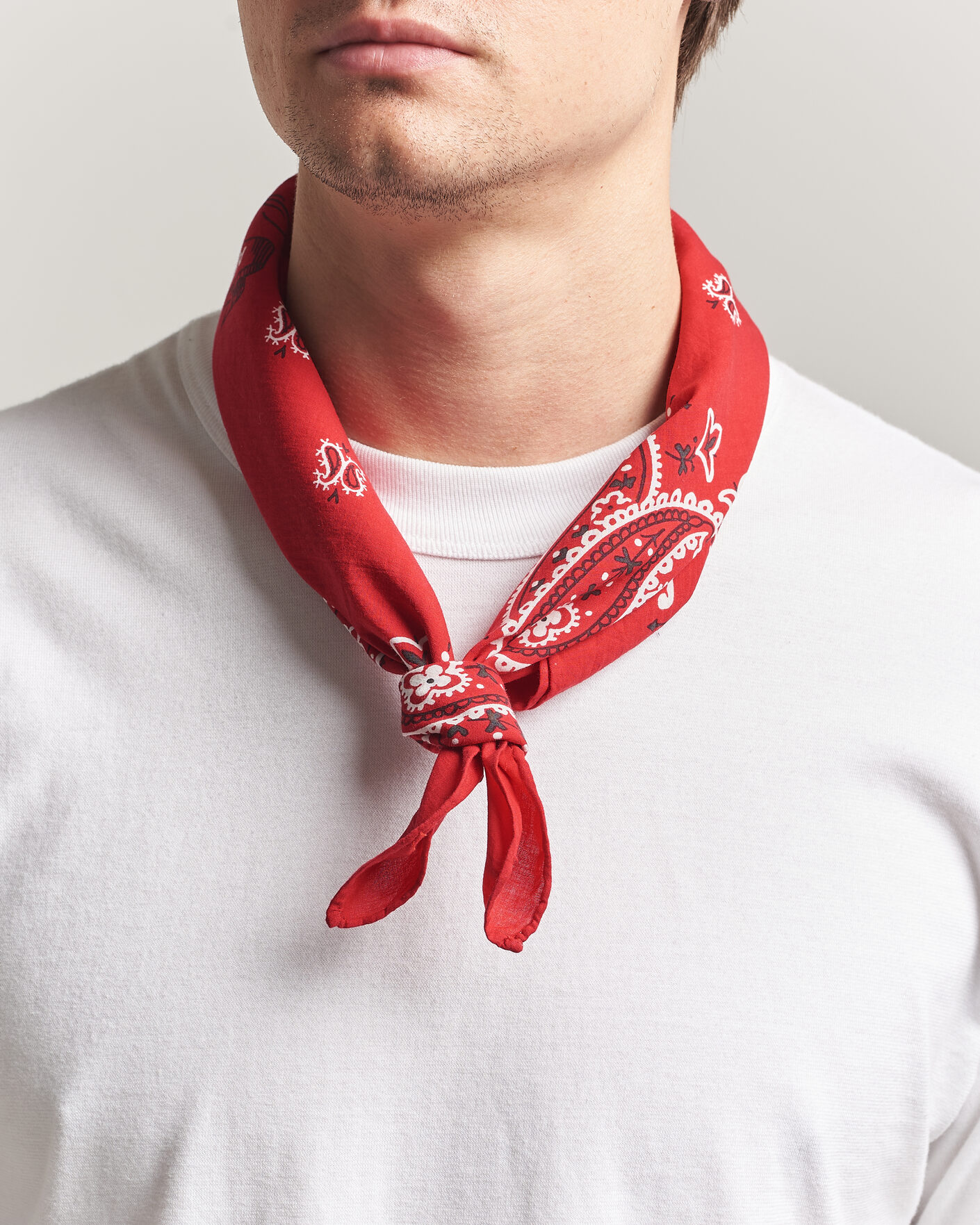 Hombres | Bufandas elegantes | Polo Ralph Lauren | Cotton Printed Bandana Red/White