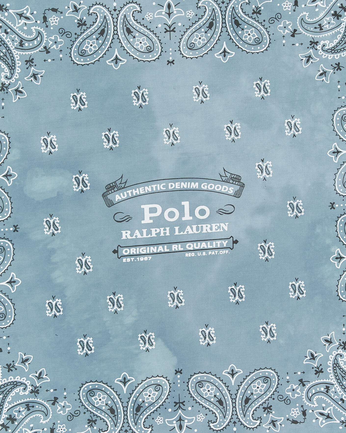 Hombres | Bufandas elegantes | Polo Ralph Lauren | Cotton Printed Bandana Vessle Blue