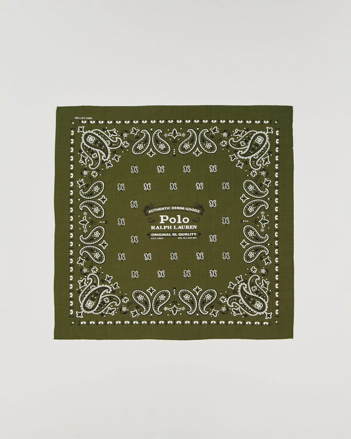 Hombres | Bufandas elegantes | Polo Ralph Lauren | Cotton Printed Bandana Supply Olive