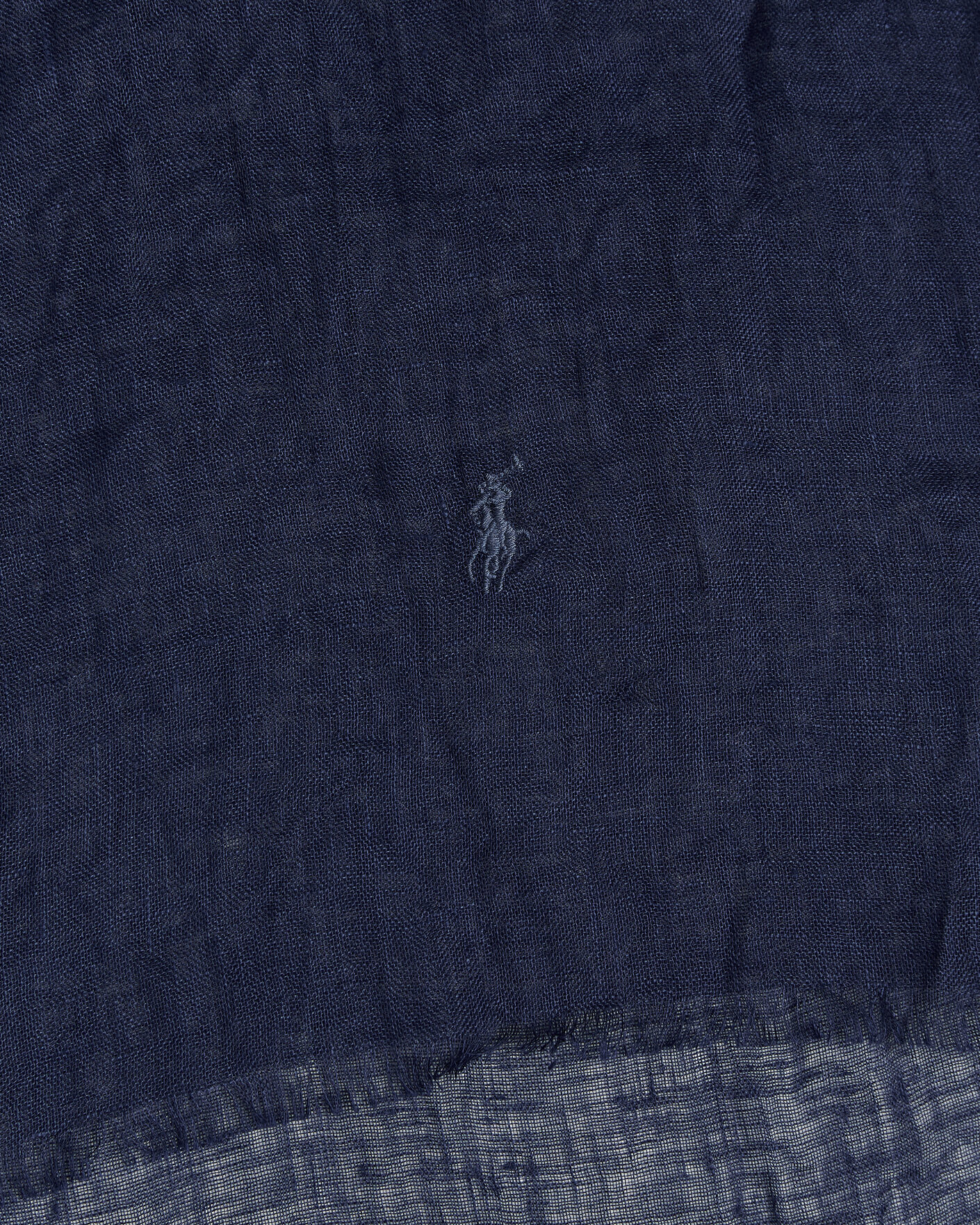 Hombres | Bufandas elegantes | Polo Ralph Lauren | Linen Scarf Newport Navy