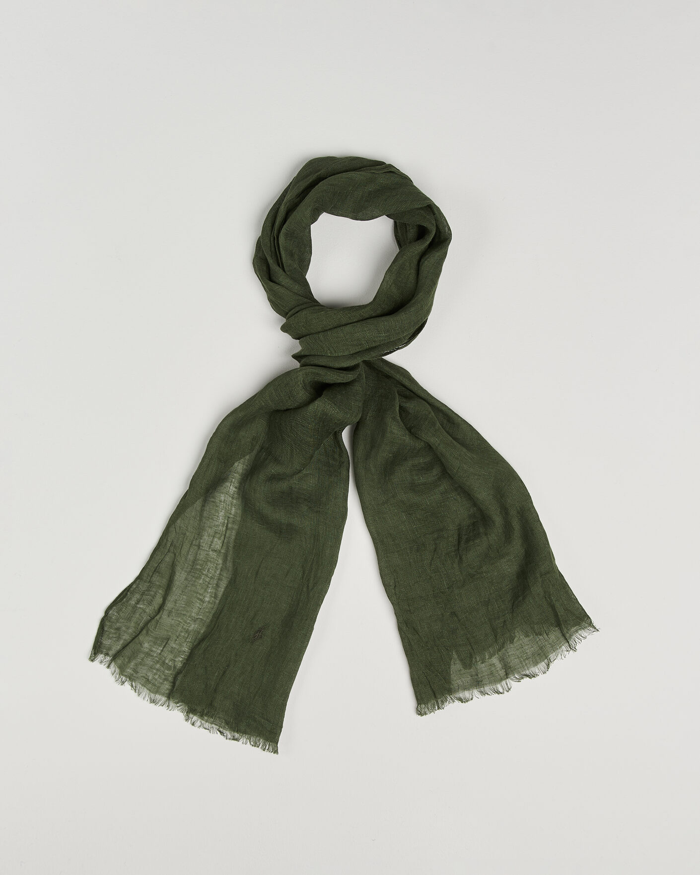 Hombres | Polo Ralph Lauren Linen Scarf Supply Olive | Polo Ralph Lauren | Linen Scarf Supply Olive