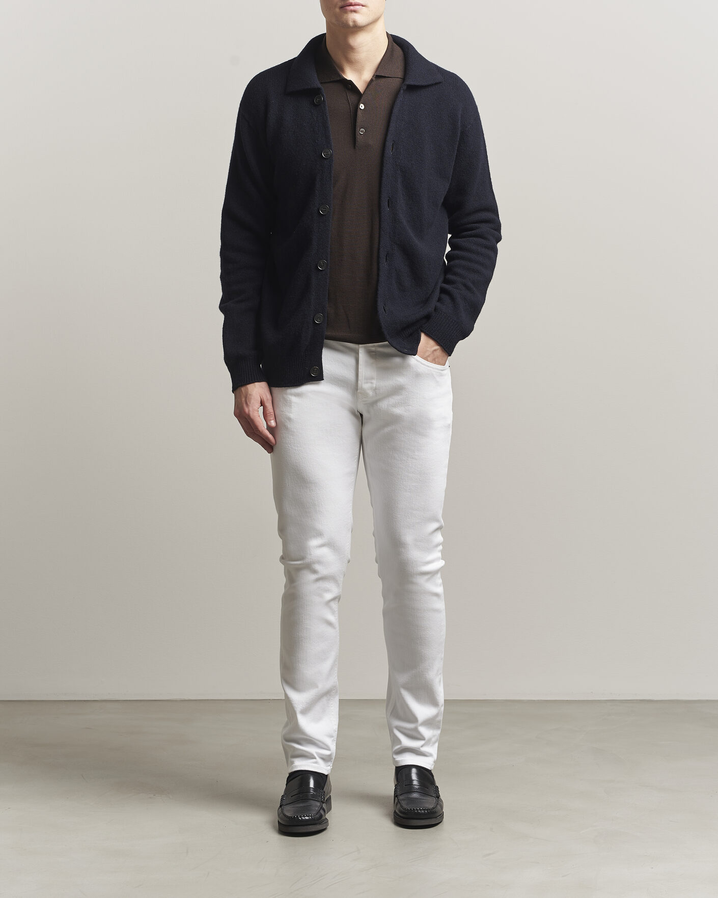 Hombres | Pantalones | Dondup | George Bullstretch 5-Pocket Pants White