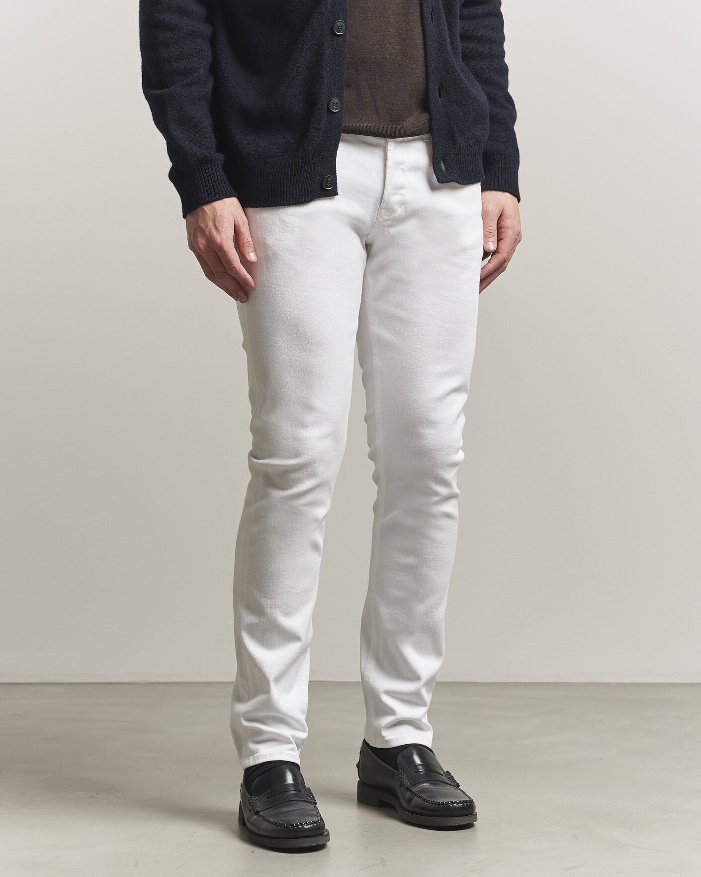 Hombres | Pantalones | Dondup | George Bullstretch 5-Pocket Pants White