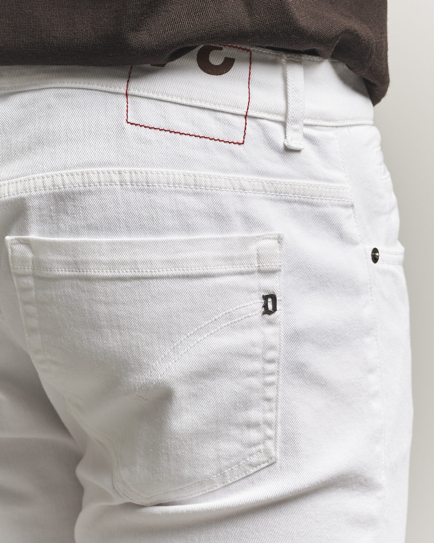 Hombres | Pantalones | Dondup | George Bullstretch 5-Pocket Pants White