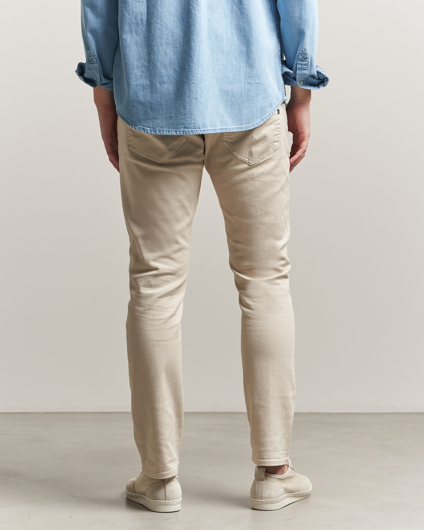 Hombres | Pantalones | Dondup | George Bullstretch 5-Pocket Pants Beige