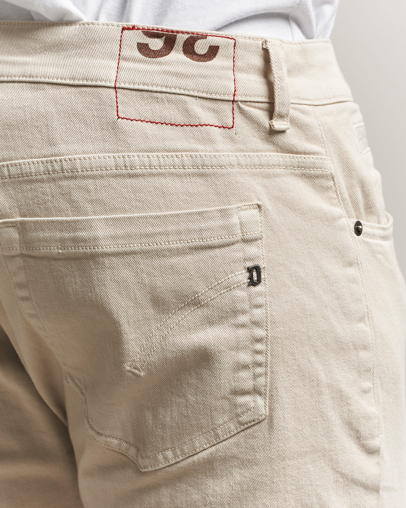 Hombres | Pantalones | Dondup | George Bullstretch 5-Pocket Pants Beige