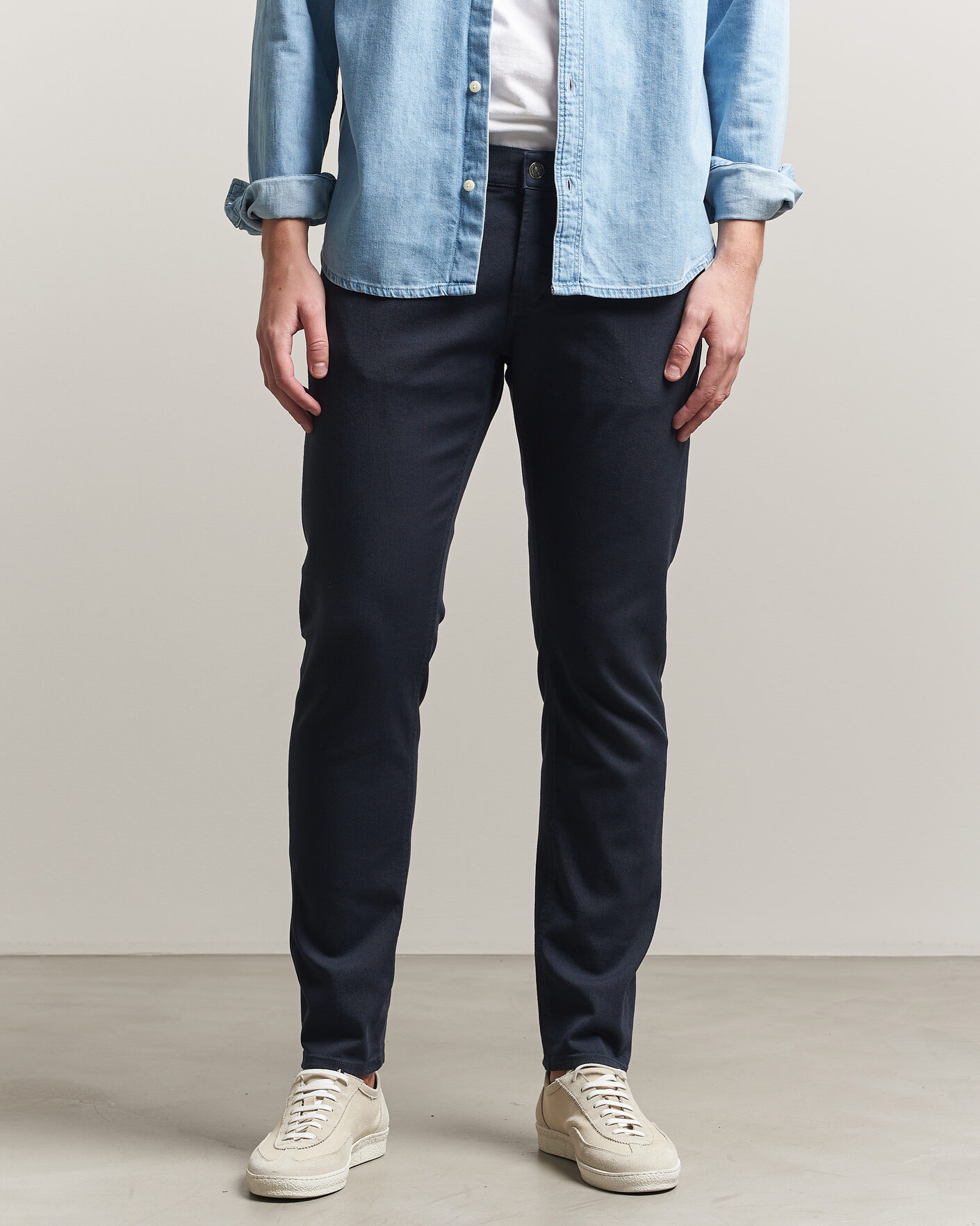 Hombres | Pantalones | Dondup | George Bullstretch 5-Pocket Pants Navy