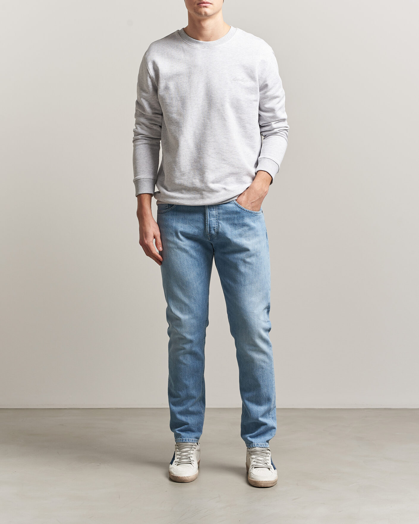 Hombres | Pantalones | Dondup | Icon Regular Fit Jeans Light Blue