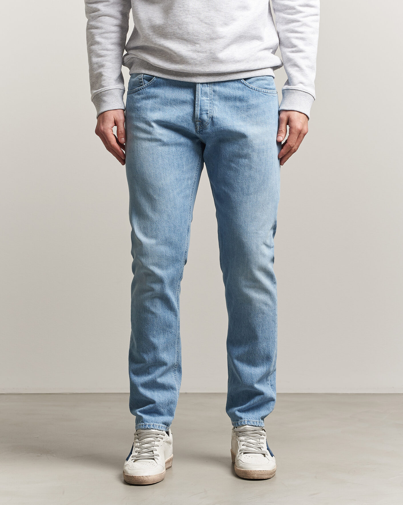 Hombres | Pantalones | Dondup | Icon Regular Fit Jeans Light Blue