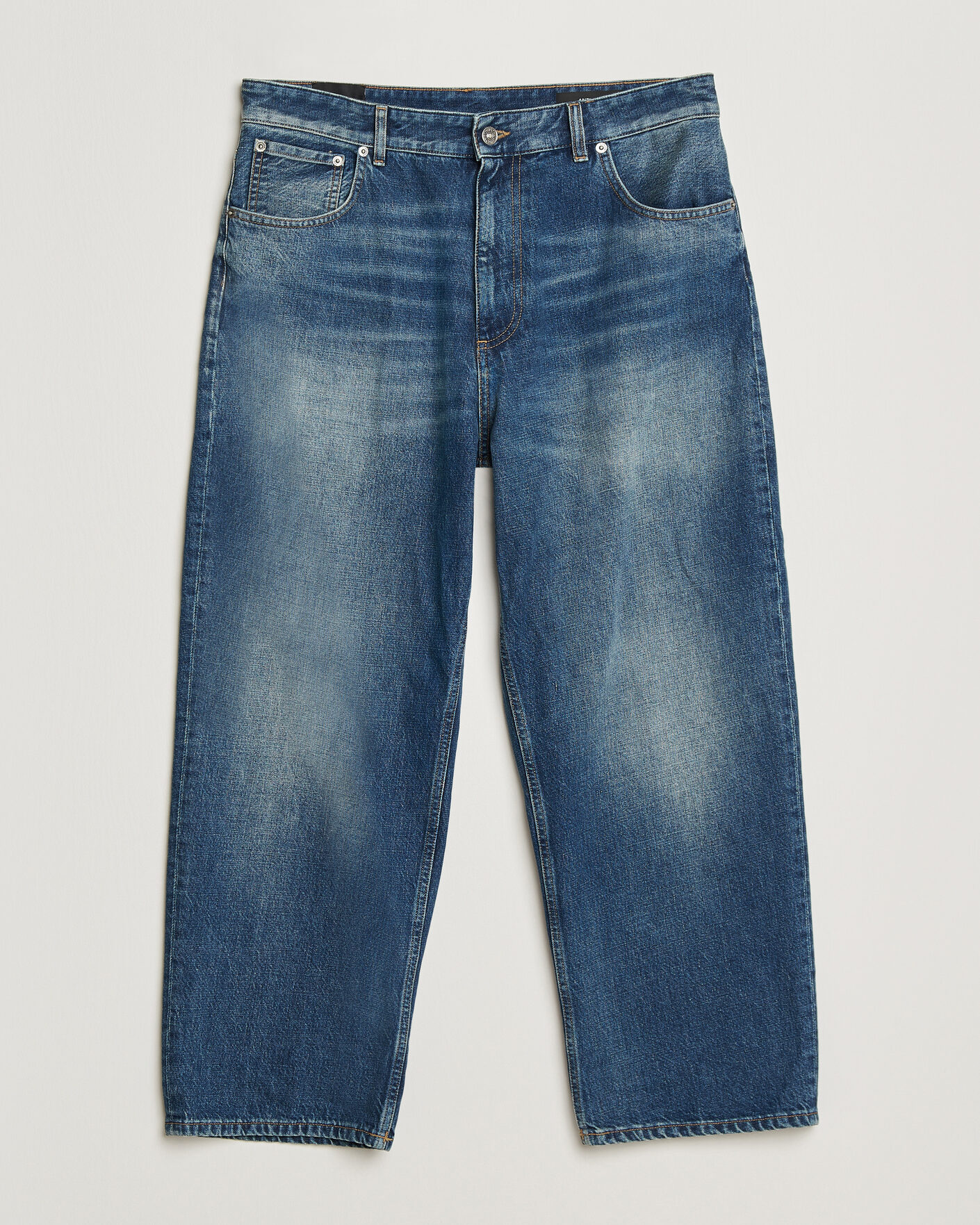 Hombres | Camisas | Dondup | Anthony Loose Fit Jeans Medium Blue
