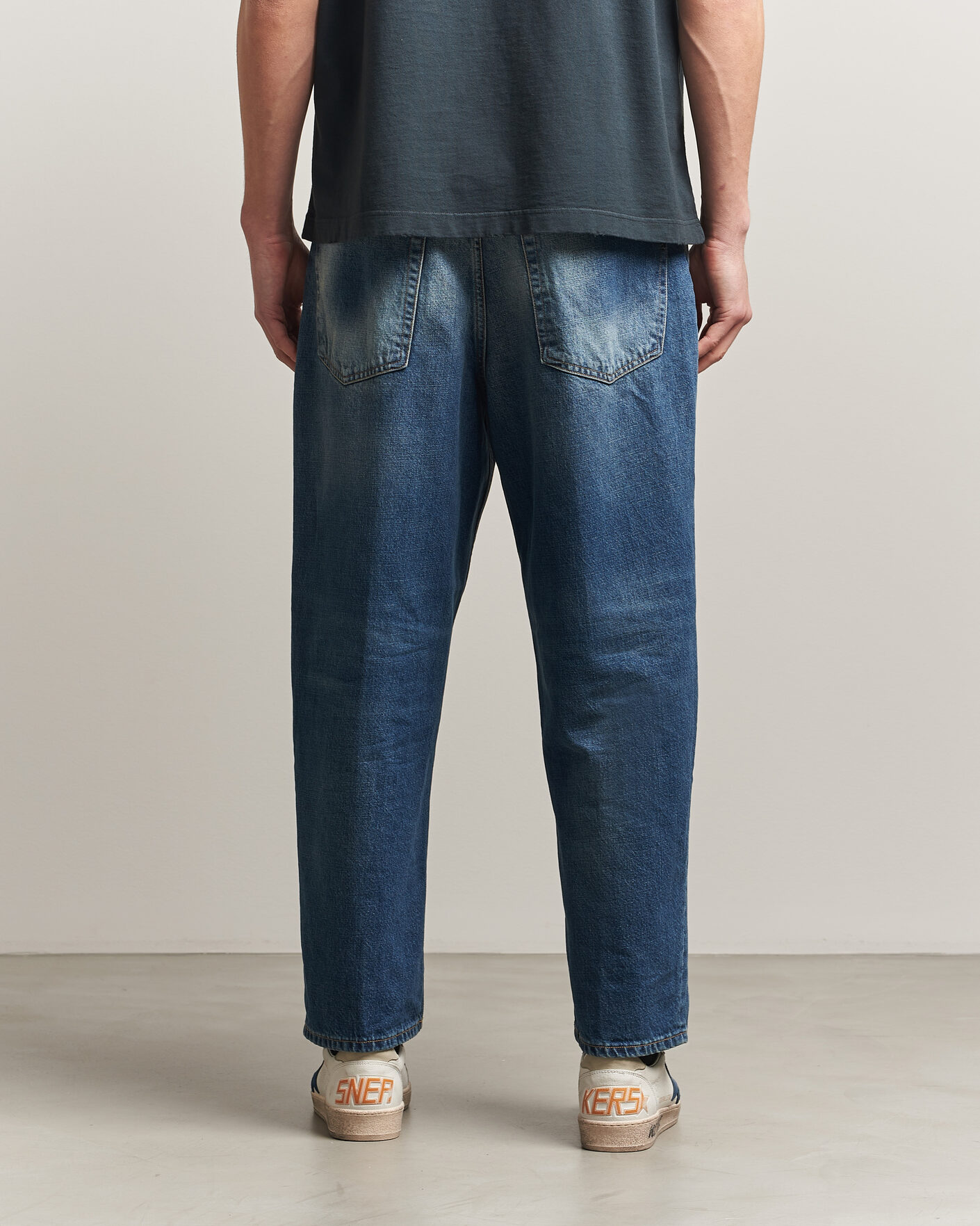Hombres | Camisas | Dondup | Anthony Loose Fit Jeans Medium Blue