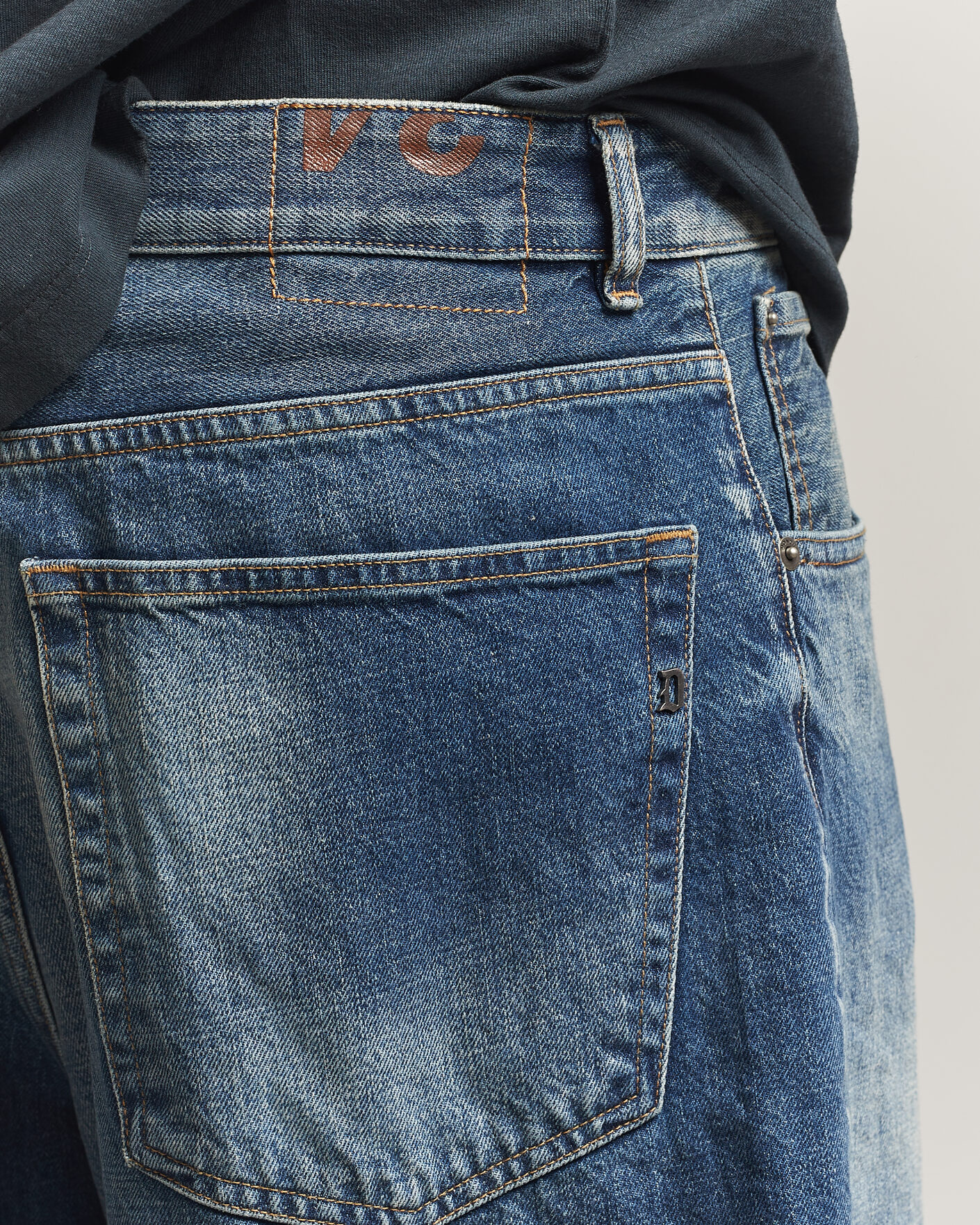 Hombres | Camisas | Dondup | Anthony Loose Fit Jeans Medium Blue