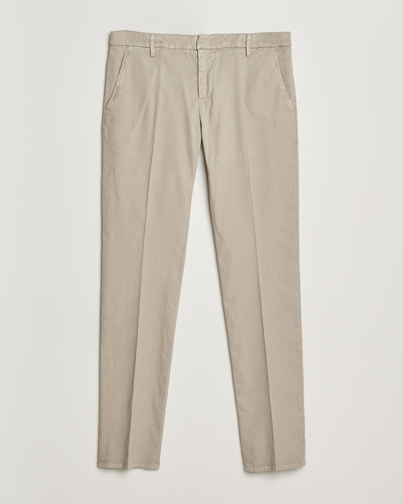 Hombres | Pantalones | Dondup | Spiritisimo Linen Stretch Chinos Beige