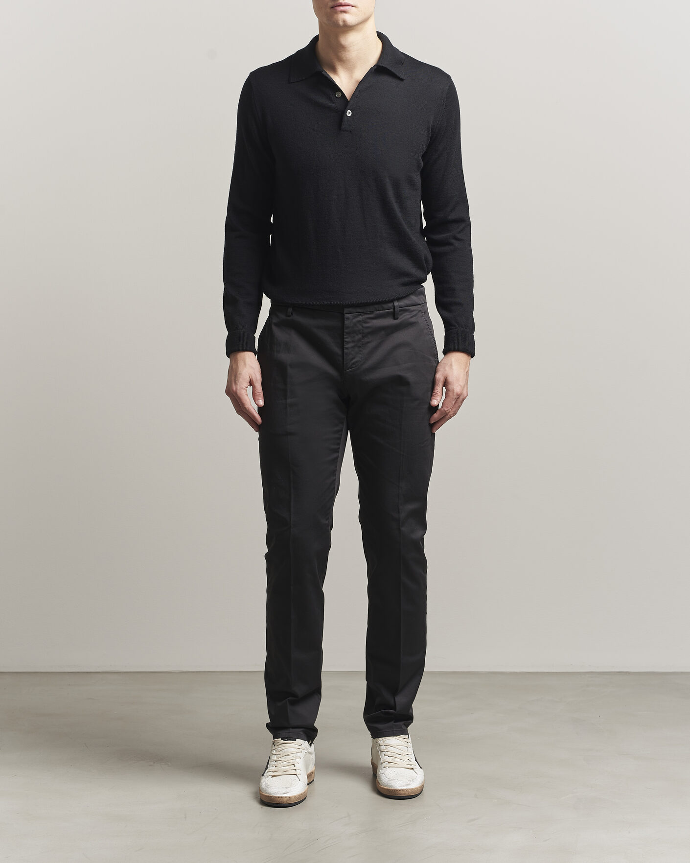 Hombres | Pantalones | Dondup | Spiritisimo Cotton Chinos Black
