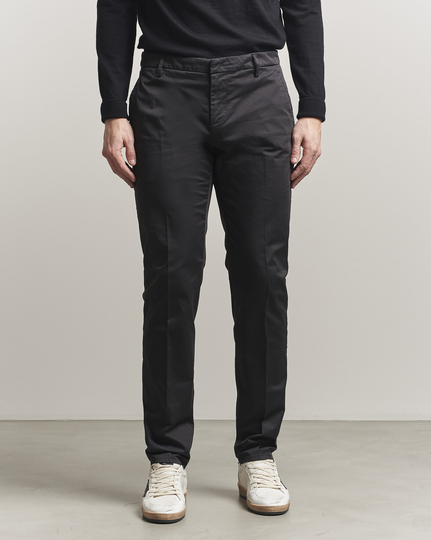 Hombres | Pantalones | Dondup | Spiritisimo Cotton Chinos Black