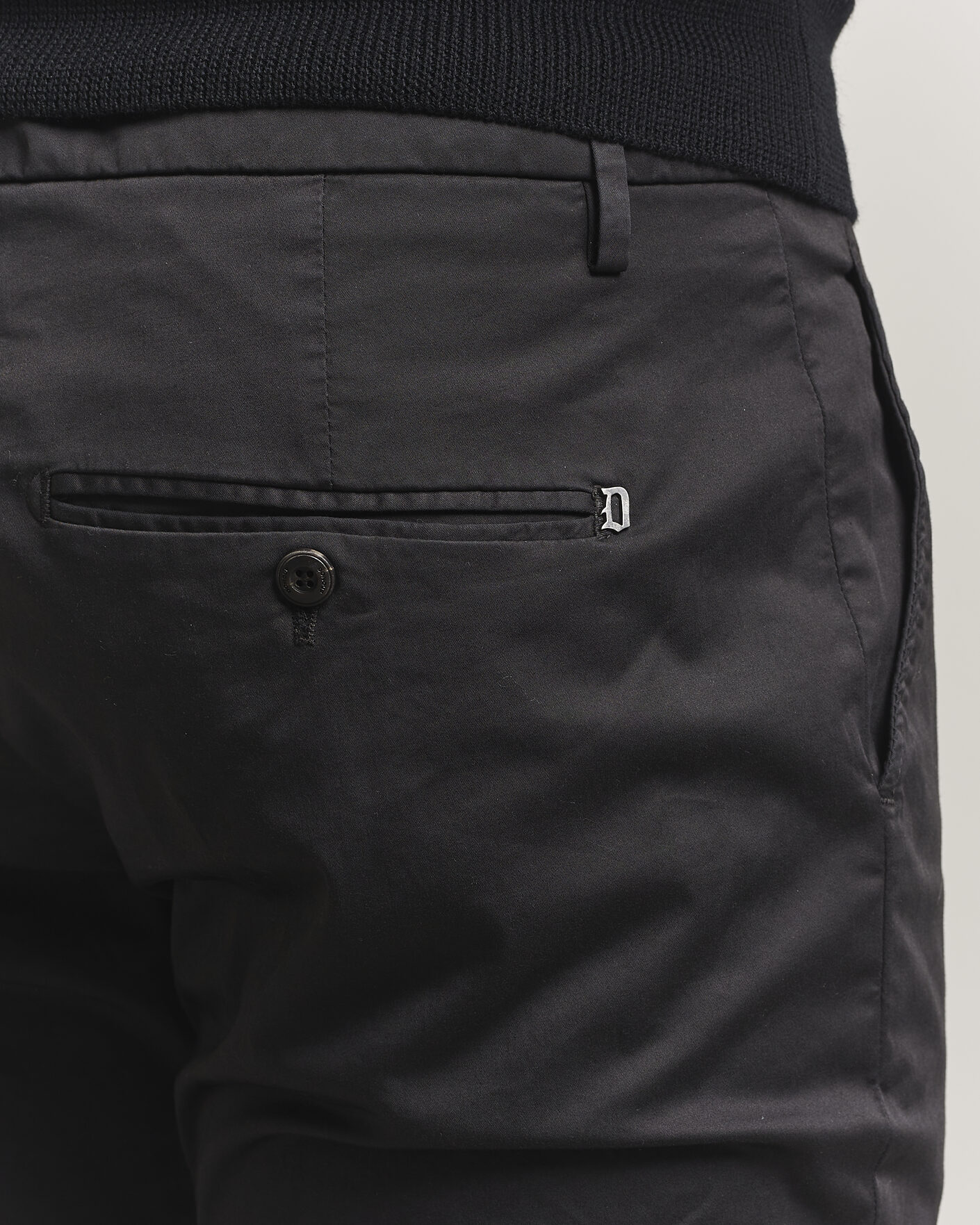 Hombres | Pantalones | Dondup | Spiritisimo Cotton Chinos Black