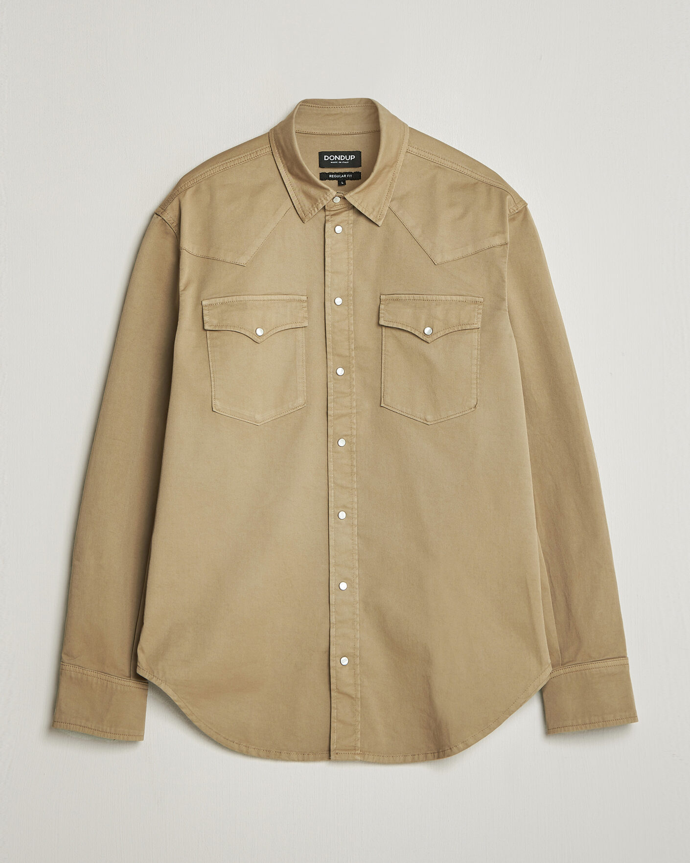Hombres | Camisas | Dondup | Regular Fit Shirt Beige