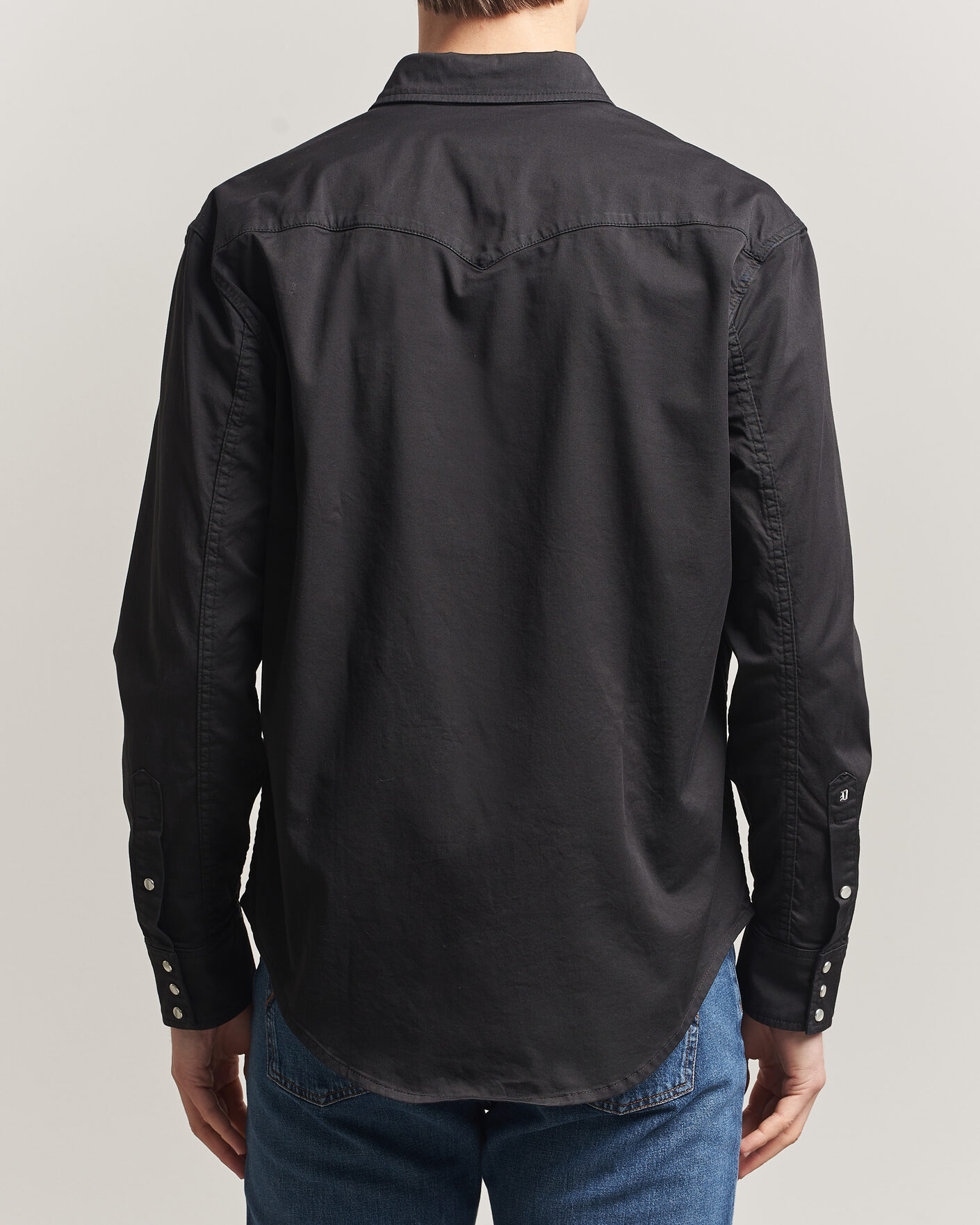 Hombres | Camisas | Dondup | Regular Fit Shirt Washed Black
