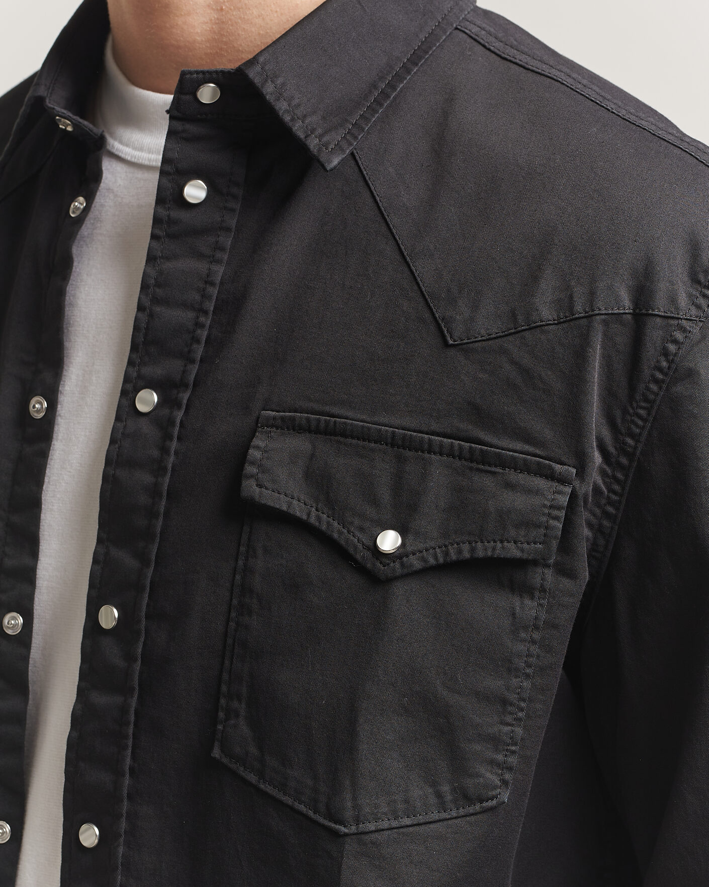 Hombres | Camisas | Dondup | Regular Fit Shirt Washed Black