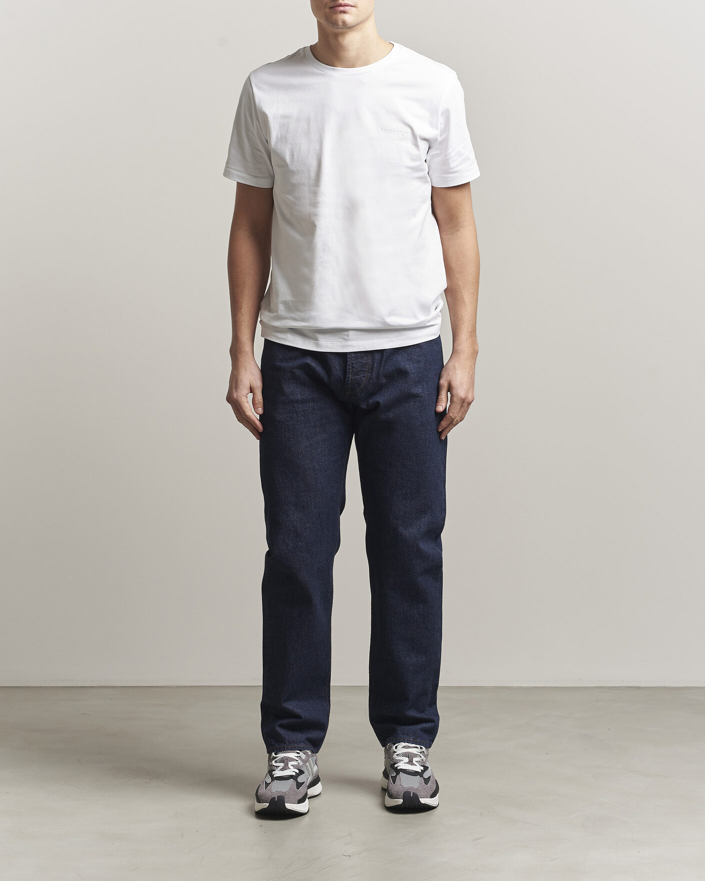 Hombres | Camisetas | Dondup | Logo Crew Neck T-Shirt White