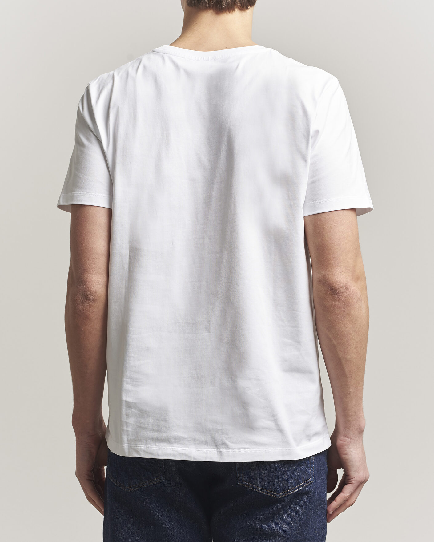 Hombres | Camisetas | Dondup | Logo Crew Neck T-Shirt White