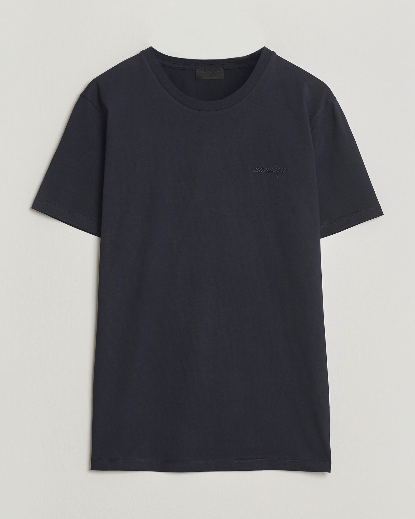 Hombres | Camisetas | Dondup | Logo Crew Neck T-Shirt Navy