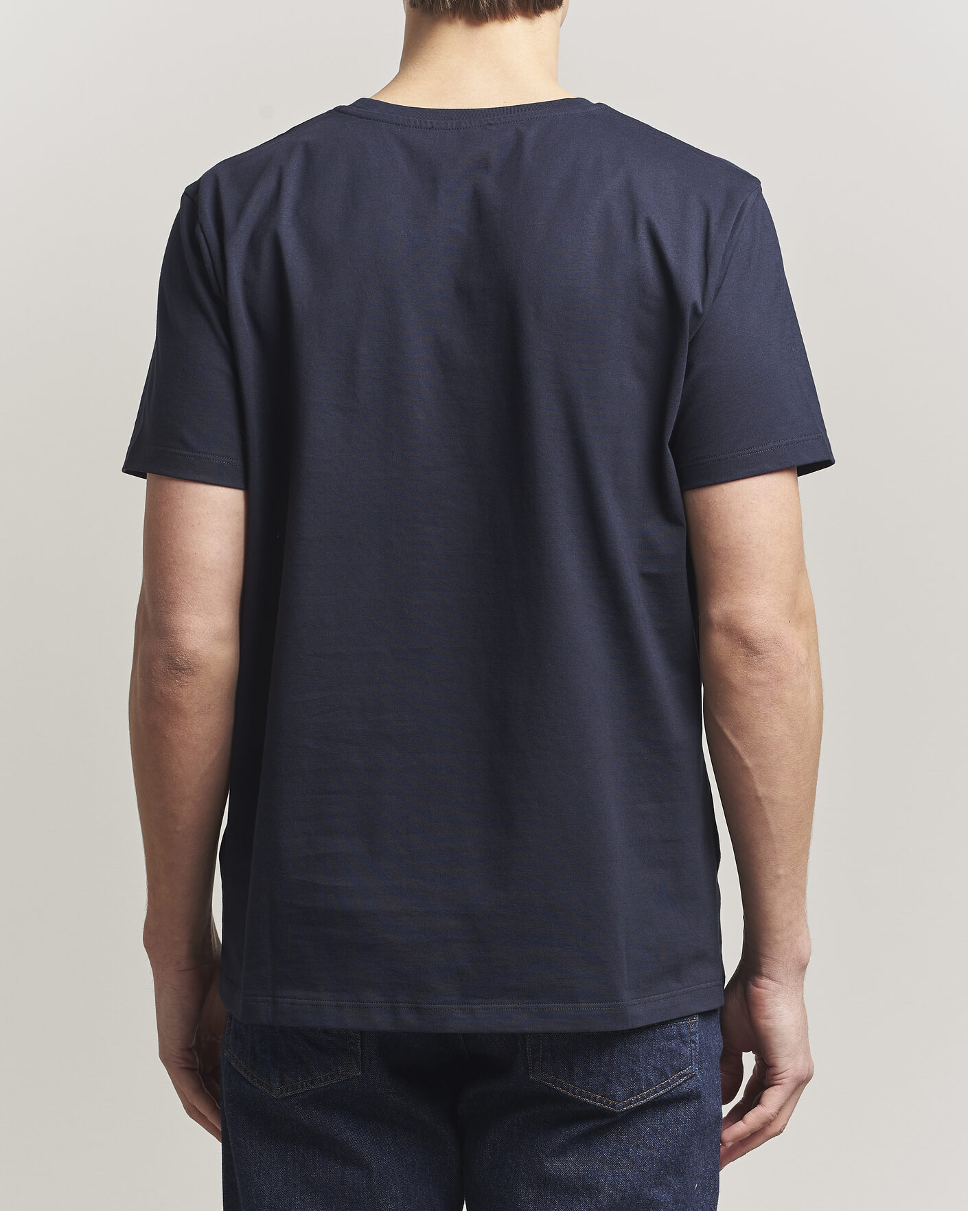Hombres | Camisetas | Dondup | Logo Crew Neck T-Shirt Navy