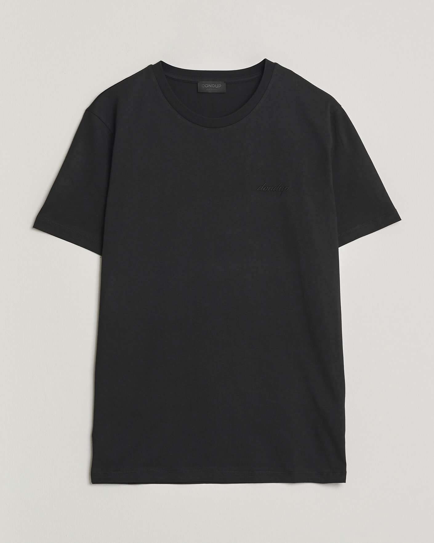 Hombres | Camisetas | Dondup | Logo Crew Neck T-Shirt Black